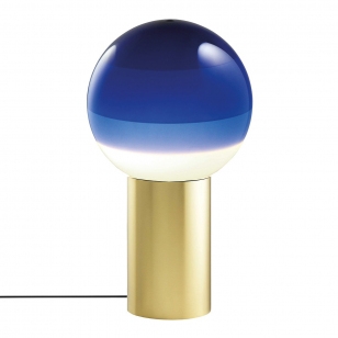 Marset Dipping Light Tafellamp Medium - Blauw / Messing