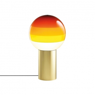 Marset Dipping Light Tafellamp - Amber / Geborsteld messing