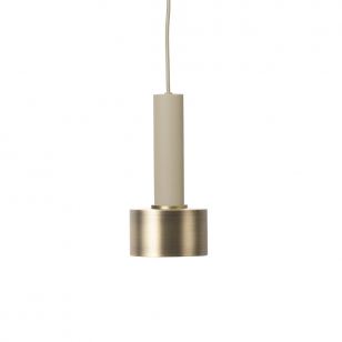 Ferm Living Collect Disc Messing High Hanglamp - Cashmere