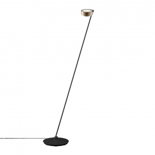 Occhio Sento Lettura Vloerlamp Met Zwart Onderstel - h. 160 cm. - Mat Goud