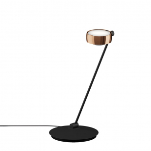 Occhio Sento Tavolo Tafellamp Small - h. 60 cm. - Rosé Goud / Mat Zwart