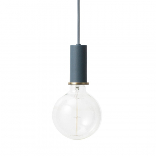 Ferm Living Collect Socket Low Hanglamp Donkerblauw