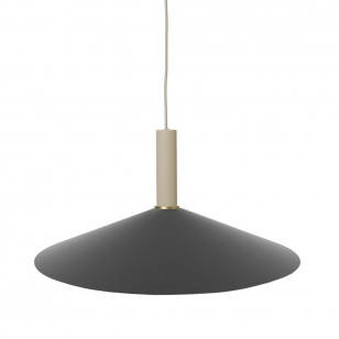 Ferm Living Collect Angle Zwart High Hanglamp - Cashmere