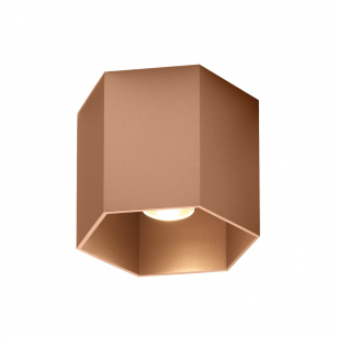 Wever & Ducré Hexo 1.0 Plafondlamp Copper - LED - 3000 Kelvin
