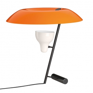 Astep Model 548 Tafellamp - Donker Gepolijst Messing/Oranje