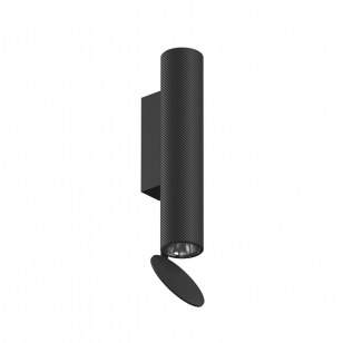 FLOS Flauta H225 Outdoor LED Wandlamp Spiga - Zwart