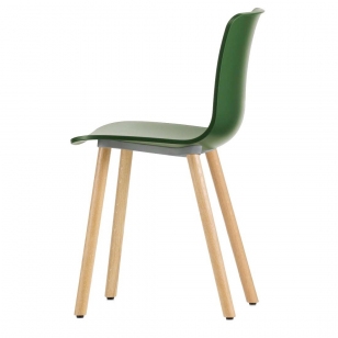 Vitra Hal Wood Chair Stoel Klimop Licht Eiken