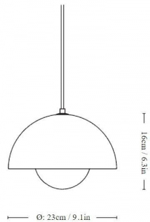 &Tradition Flowerpot hanglamp vp1, Wit