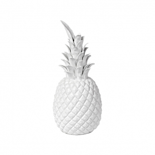 POLSPOTTEN Pineapple decoratiefiguur 32 cm Wit