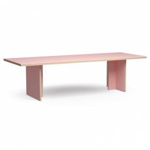 HKliving Eettafel rechthoek roze 280 cm