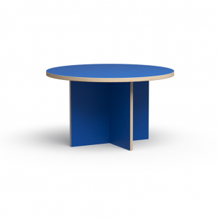 HKliving Eettafel rond blauw dia: 130 cm