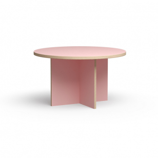HKliving Eettafel rond roze dia: 130 cm