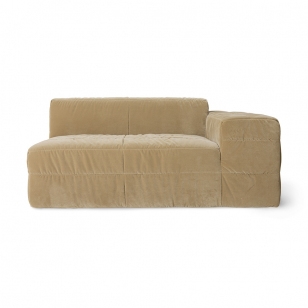 HKliving Brut sofa: element rechter, royal velvet, cream