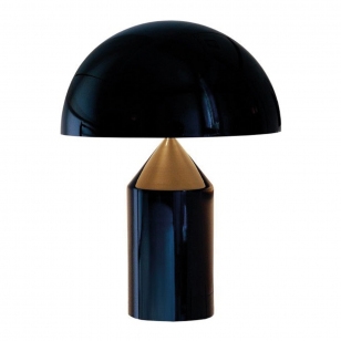 Oluce Atollo Glass Tafellamp Large - Zwart