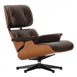 Vitra Eames Lounge Chair - Kersen/Chocolate Leather