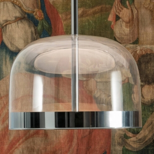 Fontana Arte Koperkleurige LED hanglamp Equatore, 23,8 cm