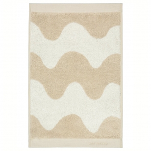 Marimekko Lokki handdoek beige-wit 30x50 cm