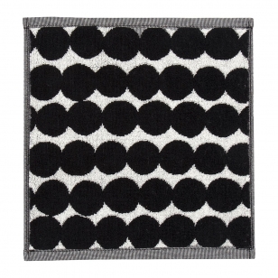 Marimekko Räsymatto handdoek zwart Minihanddoek 30x30 cm