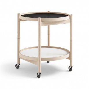 Brdr. Krüger Bølling Tray Table model 50 roltafel base, onbehandeld beukenhouten onderstel