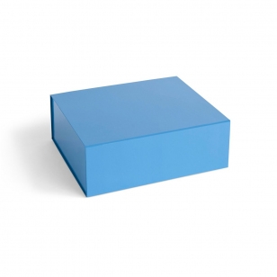 HAY Colour Storage M doos met deksel 29,5x35 cm Sky blue
