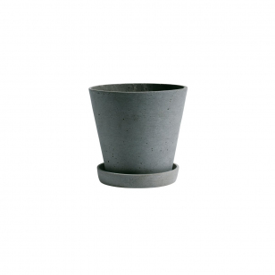 HAY HAY Flowerpot with saucer pot M Ø14 cm Groen