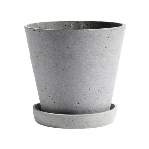 HAY HAY Flowerpot with saucer pot XXXL Ø34 cm Grijs