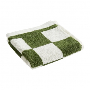HAY Check handdoek 30x30 cm Matcha