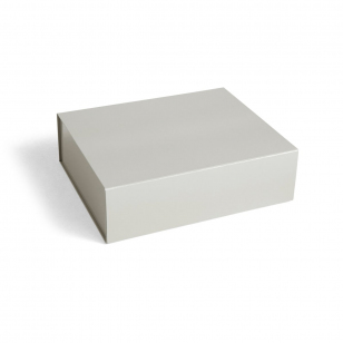 HAY Colour Storage L doos met deksel 34,5x41,5 cm Grey