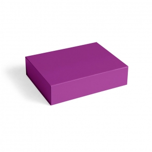 HAY Colour Storage S doos met deksel 25,5x33 cm Vibrant purple
