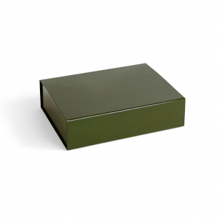 HAY Colour Storage S doos met deksel 25,5x33 cm Olive