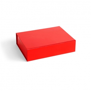 HAY Colour Storage S doos met deksel 25,5x33 cm Vibrant red