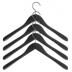 HAY HAY kledinghanger wide 4-pack Zwart