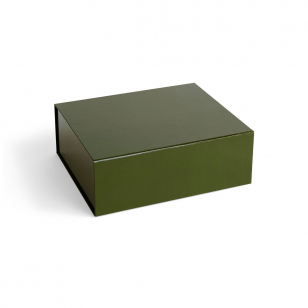 HAY Colour Storage M doos met deksel 29,5x35 cm Olive