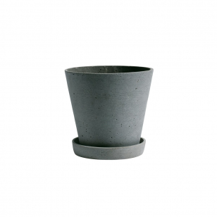 HAY HAY Flowerpot with saucer pot L 17.5 cm Groen