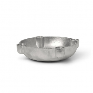 ferm LIVING Bowl adventskandelaar medium Ø20 cm Aluminium