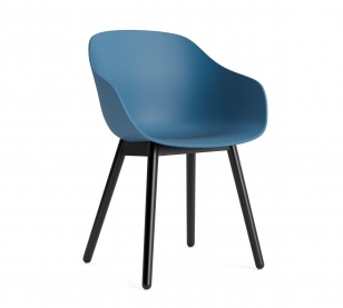 HAY About a Chair AAC 212 eetkamerstoel zwart gelakt eiken Azure Blue 2.0