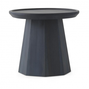 Normann Copenhagen Pine table small bijzettafel Ø45 cm H:40,6 cm Dark Blue