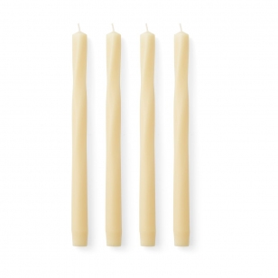 Audo Copenhagen Twist kaars 30 cm 4-pack Ivory