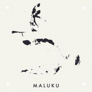 Maluku Province Map white