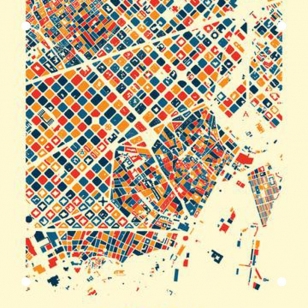 Barcelona Mosaic City Map
