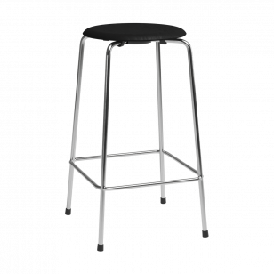 Fritz Hansen High Dot counter stool 4 poten Zwart essen-chroom