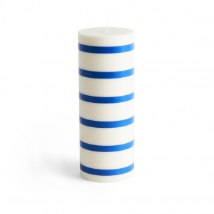 HAY Column Candle blokkaars large 25 cm Off white-blue