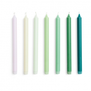 HAY Gradient Candle kaarsen 7-pack Greens