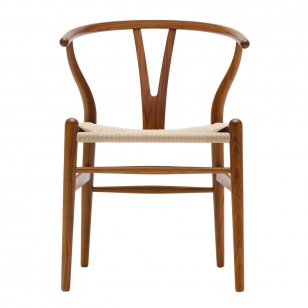Carl Hansen Wishbone Chair Walnoot Gelakt / Naturel