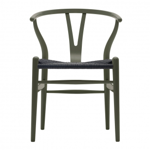 Carl Hansen Wishbone Chair NCS S6020-G50Y / Zwart