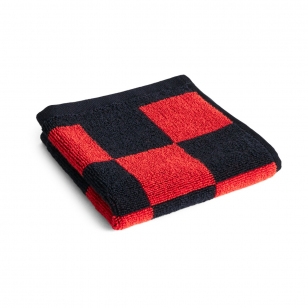 HAY Check handdoek 30x30 cm Poppy red