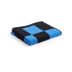 HAY Check handdoek 50x90 cm Cobolt blue