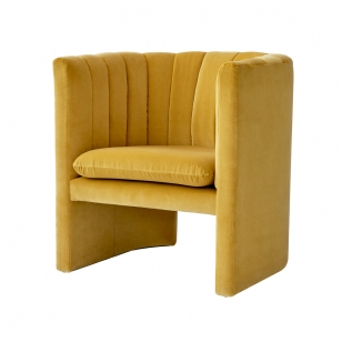 &Tradition Loafer SC23 fauteuil stof velvet dandelion