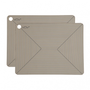 OYOY Oyoy placemats met print 2-pack Clay