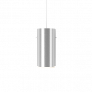 MOEBE Moebe Tube hanglamp large Ø14 cm Geborsteld aluminium